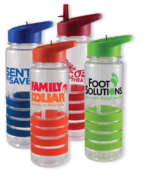 800ml sports water bottle with Matching Rubber Grip