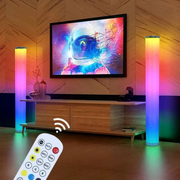 Moden Lighting Bedroom Bedside Wifi App And Remote Control Corner Standing Floor Light