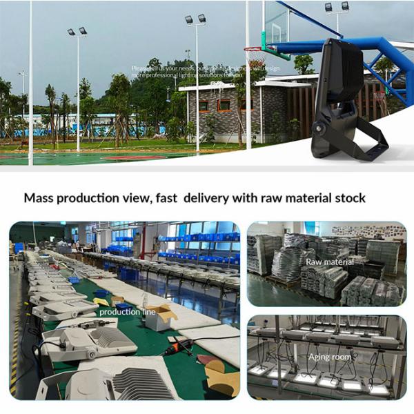 Tennis Court Lighting LED Outdoor Floodlight 50W To 280W Sports Pitch Luminaire IP67