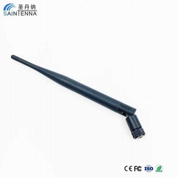 Male Connector Omni WIFI Antenna , 2Km 5Dbi Dual Band Wifi Antenna