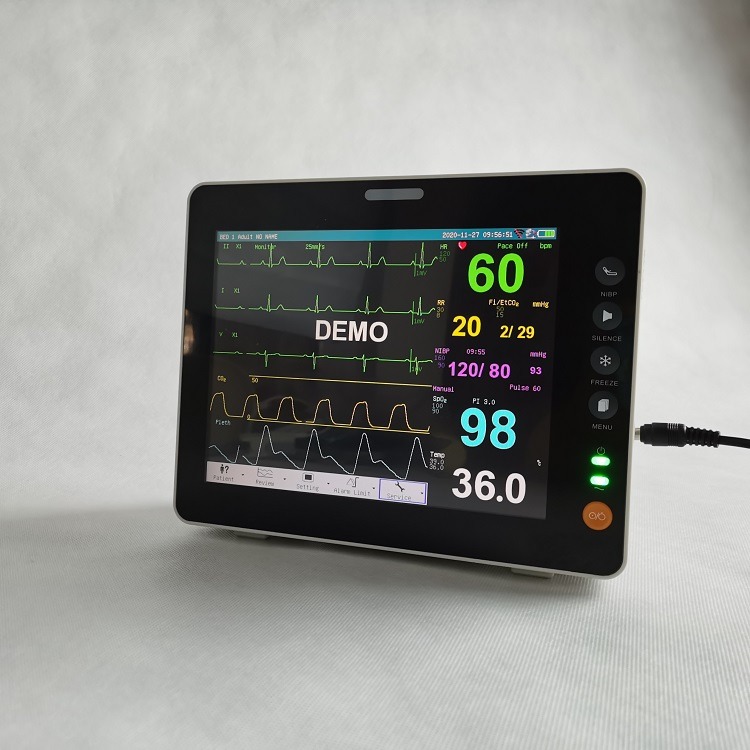 Durable 8 Inch Vital Signs Monitor Wall Mount Touch Screen Ambulance Vital Signs Monitor