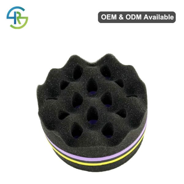 Eco Friendly Round Men Hair Sponge OEM Curling Sponge For Short Hair