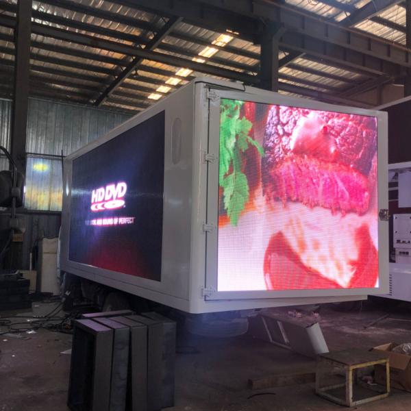 коробка афиши СИД 18ft установленная на коробке экрана СИД цифров тележки мобильной