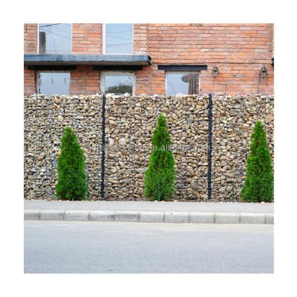 Настраиваемая оцинкованная сварная габионная каменная клетка с ПВХ-покрытым железным проводом