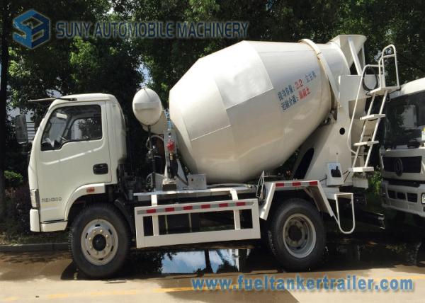 4 x 2 Mini Concrete Mixer Pump Truck Manual Control  3 Cubic Meter For ​Powerful Powertrain