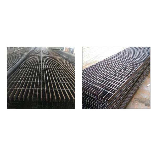 Plank Serrated Carbon Steel Bar Grating 32x5mm Black Paint Surface Treatment