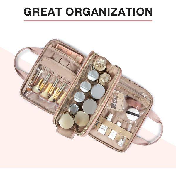 Large Capacity Travel Toiletry Bag Makeup Cosmetic Organizer Bag Water Resistant