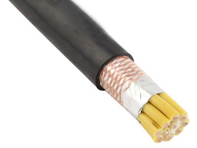 30 Cores Al - Foil Screen PVC Sheathed Industrial Control Cables , Copper Wire Multicore Screened Cable