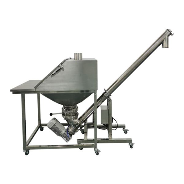 Custom Stainless Steel Heat Resistant Screw Feeder with 52L Hopper Capacity for Flour and Grains