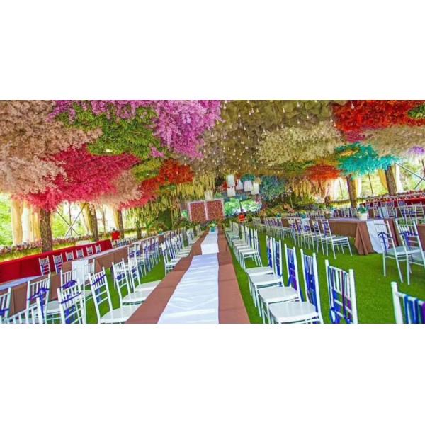 Аксессуары для праздничных палаток оптом Металлические накладываемые мероприятия Свадебный стул Chiavari с подушкой В продаже