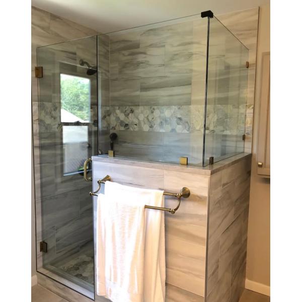 5/6/8mm Thickness Tempered Glass For Frameless Shower Room Door With Related Hardware Accessories