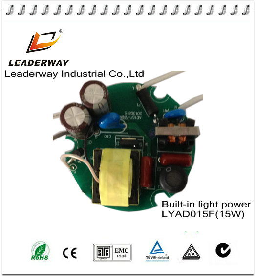 15W high PF open frame LED power driver with high quality