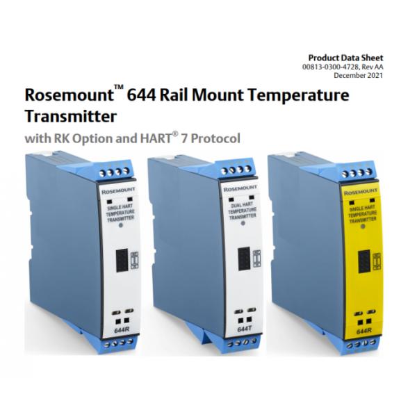 644RAI1RK Rosemount 644 Rail Mount Temperature Transmitter Imported Brand New