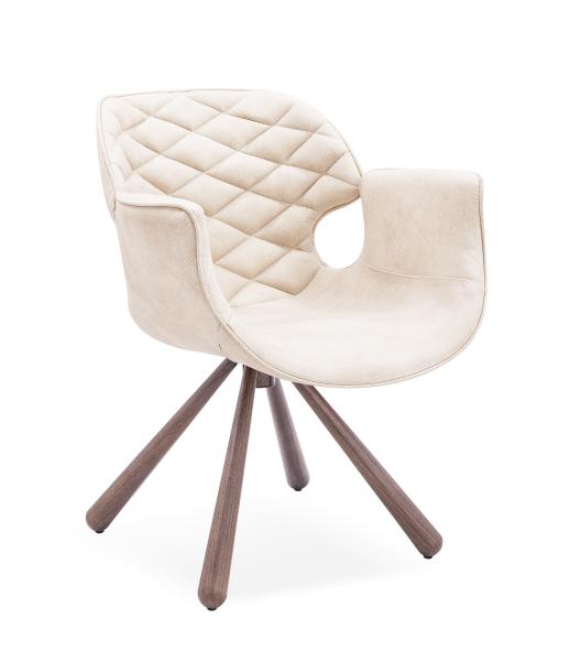 SH 45cm Metal Wood Dining Chair Colorful Upholstered PU Soft Seat