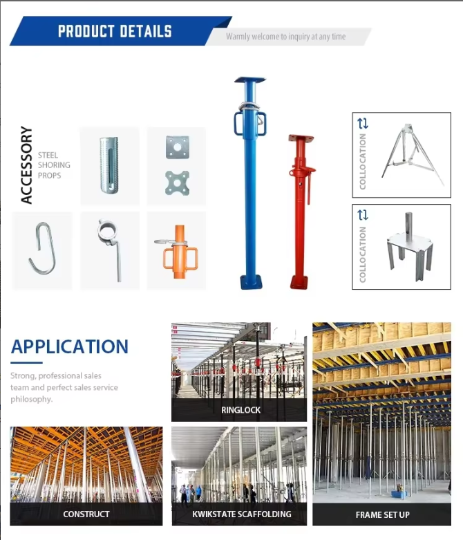 Escora De Ferro Puntales Metalicos De Acero Construction Etais Metallique