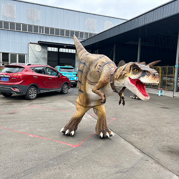 Realistic Animatronic Hidden Legs Walking Dinosaur Costume For Park Event