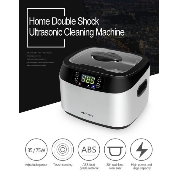Degassing Portable Ultrasonic Cleaner 1.2L For jewelry cleaning