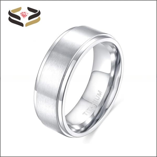 Gift Gold Black Titanium Wedding Band Matte Finished 4mm 6mm 8mm For Men Women