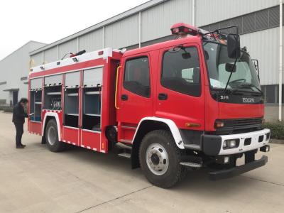 Caminhão de combate a incêndio de espuma ISUZU de 6 toneladas com capacidade de tanque de espuma de 300 kg