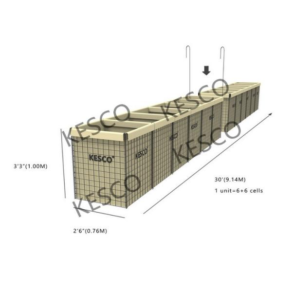 стены взрыва Hesco ткани фильтра Geotextile 5mm военные