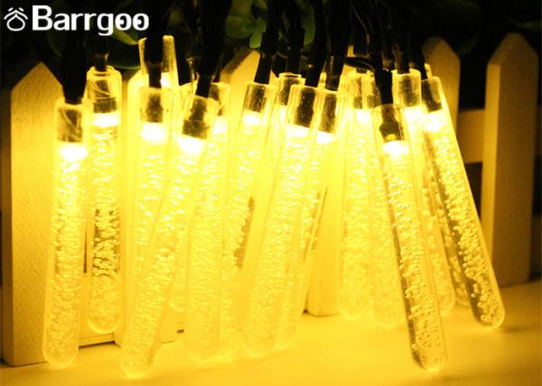 Multicolor Solar Powered Icicle Christmas Lights Fairy String Outdoor Wedding Party Lamp