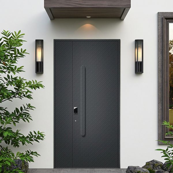 Custom Steel Main Gate Finished Secure For House Front Entry