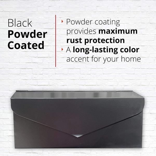 Logotipo personalizado Impreso de estilo industrial Caja de correo de montaje de pared de hierro con características anti-óxido