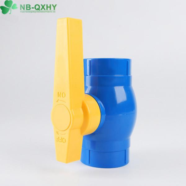 Flexible Ball Valve for Water Supply Chinese Direct Supply Blue PVC Ball Valves Package