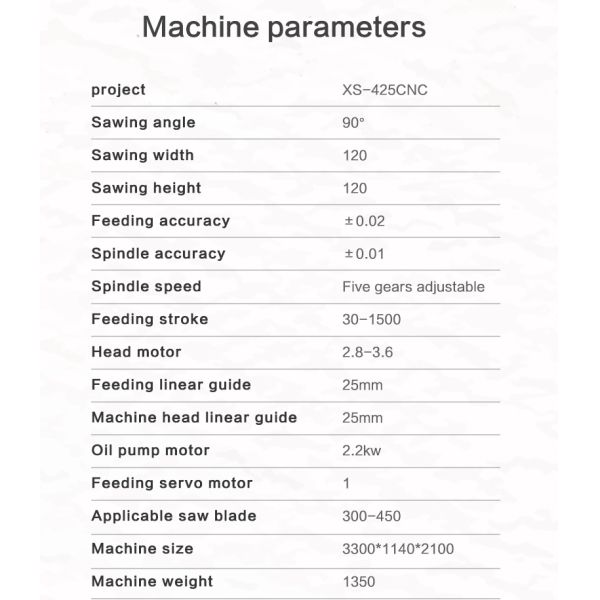 425CNC Automatic Pipe Cutting Machine for Iron Tube and Copper Tube
