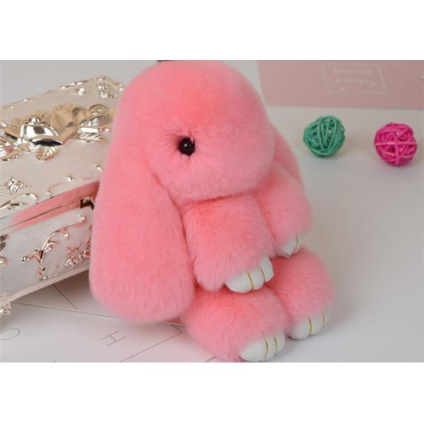 Красочный реальный зайчик Кейчайн в запасе, меховое животное Кейчайн меха для сумки шарма