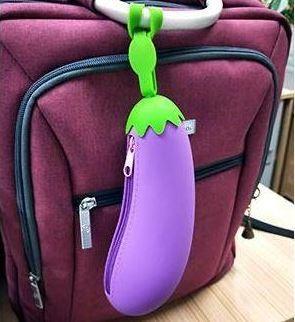 Silicone Fruit Pencil Bag，Corn shaped children's silicone waterproof pencil case coin purse with zipper