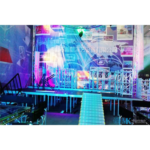 1200*2400мм Противоскользящая алюминиевая рама Мобильная сценическая платформа для развлечений на открытом воздухе