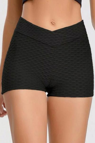 short transversal de corrida da cintura do short das mulheres sexy duráveis do jacquard