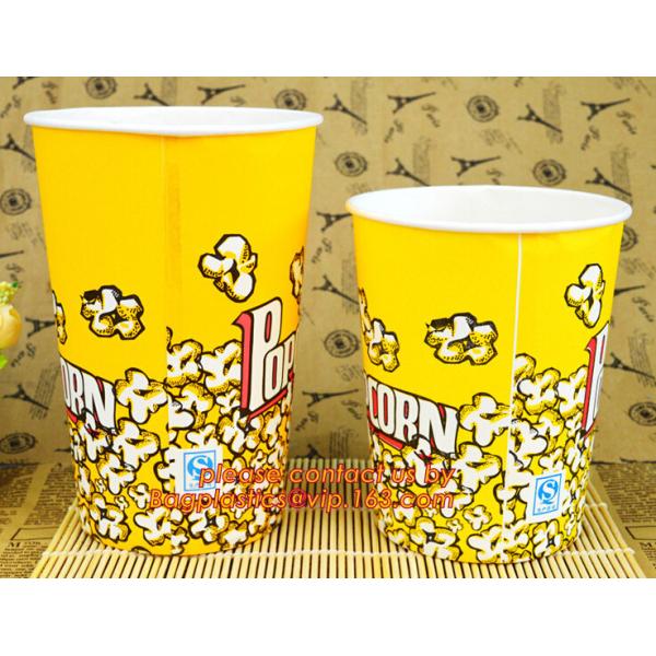 Good Quality New Design Cheap 16Oz Popcorn, 8oz/12oz/16oz/20oz disposable hot drink coffee paper cup with lid and sleeve