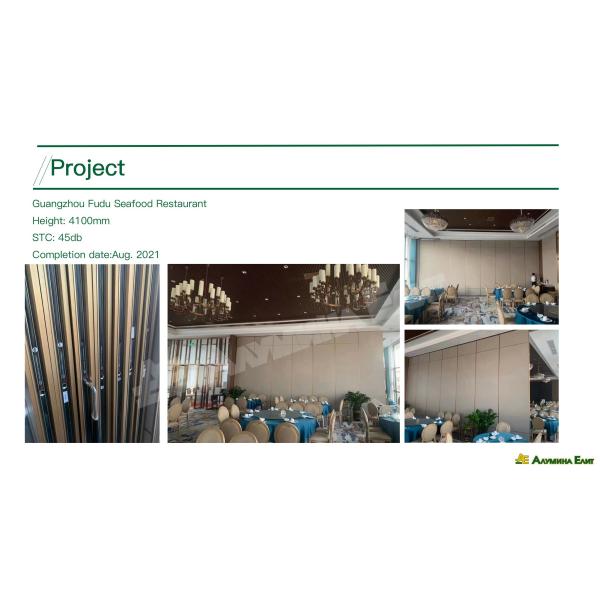 AE Nouveau produit cloisons commerciales en aluminium murs démontables portable cloisons pliantes séparation de bureau Avec vente à chaud