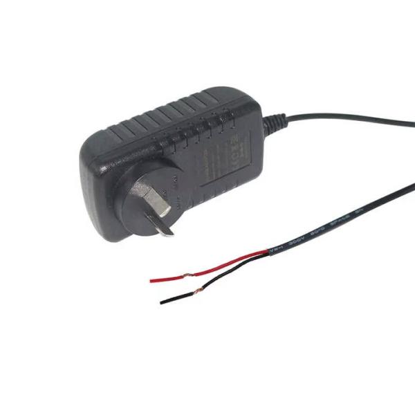240V 60Hz AU 2Pin Plug to Stripped Wire Power Adapter
