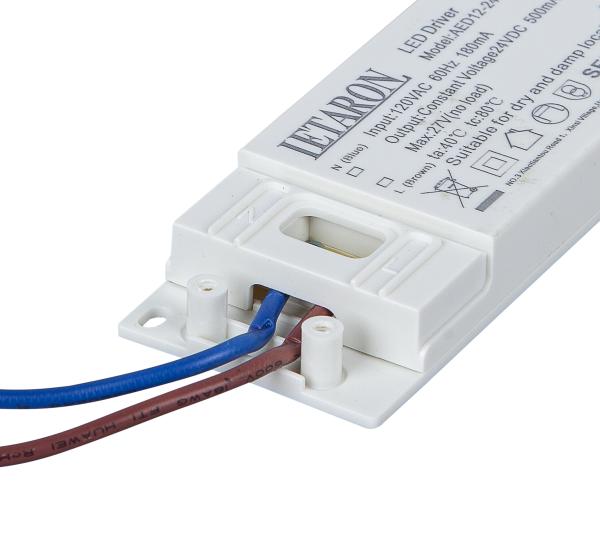 Bathroom Cabinet Lighting Letaron LED Driver 24W 12V Super Slim 120VAC