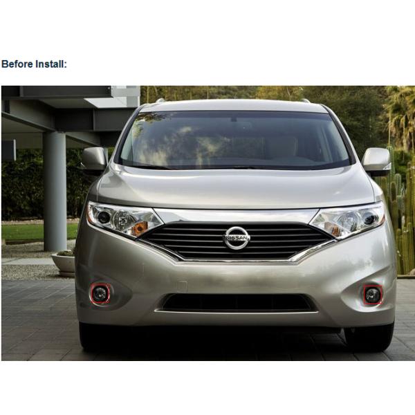 Nissan Quest car front fog light LED DRL daytime driving lights custom