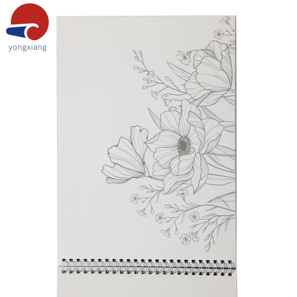 Offset Printing Stress Relieving Coloring Books Fade Resistant Wire O Bound Book OEM With Tearing Line