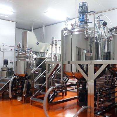 SS316/304 High Shear Mixing Equipment With PLC Touch Screen Control Panel