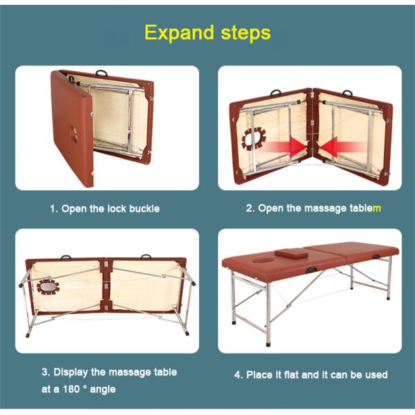 Salon Spa Beauty Massage Table Portable Foldable Bed with Multi Functional Simple Design and Storage Bag Included