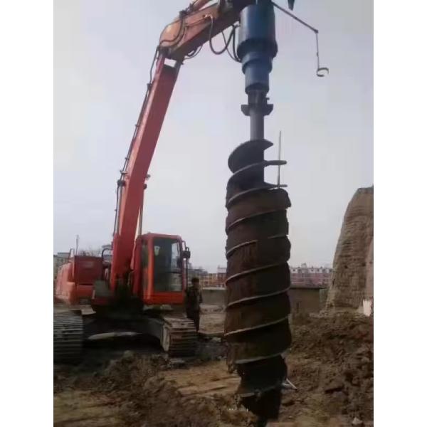 Excavator Attachments Excavator Auger Hydraulic Earth Drill Hydraulic Drill For 10-50 Ton Excavator Earth Augers
