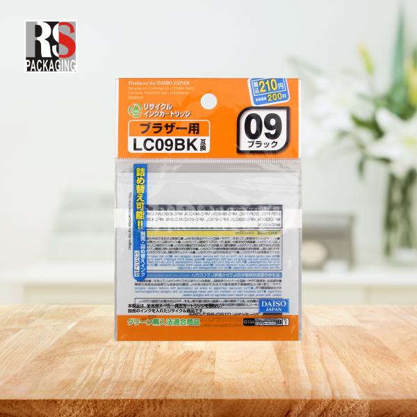 Food Snacks Packaging Stand Up Pouch Disposable OPP Poly Plastic Header Bags
