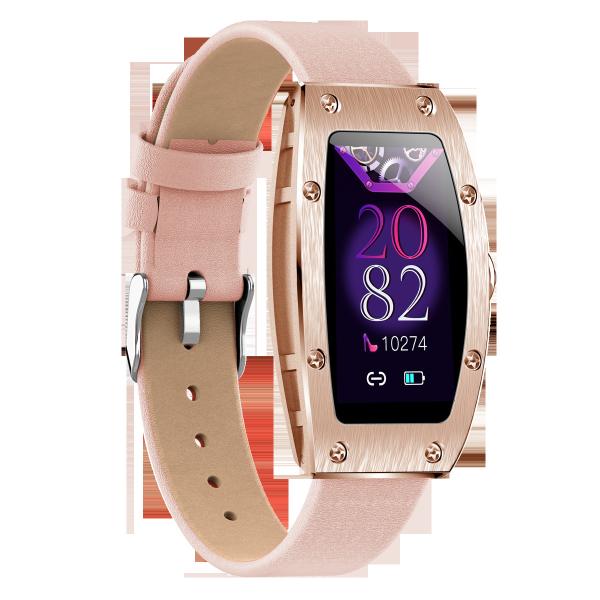 ROHS HRS3300 1.69 Inch Ladies Smart Bracelet With Rose Gold Strap