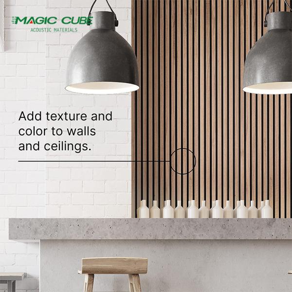 Decoração Acupanela Painel acústico Material de madeira ecológico com estética moderna