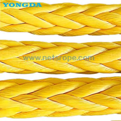 12 Strand Anti-Twisting UHMWPE Dock Mooring Line Using Hollow Woven For Mooring/Towing/Docking