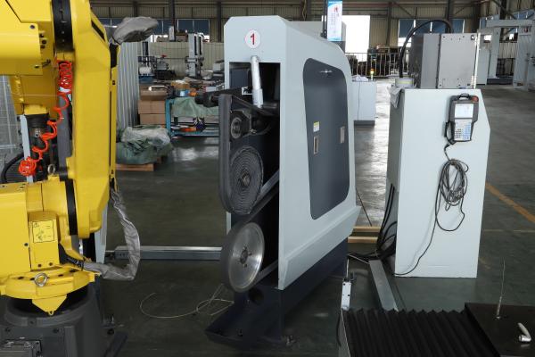 エンジンモーター金属ケーシング用高効率ロボット研削研磨機 自動