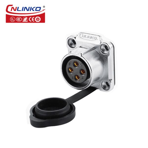 Cnlinko M20 Power Cable LED Light Connectors Electric Bicycle IP68 4 Pin Waterproof Connector