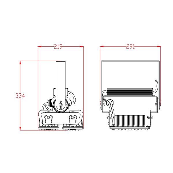 IP65 120W Outdoor LED Flood Lights Waterproof 2700-6500K For Playground / Garage