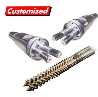 Barril de tornillo doble de acero inoxidable de grado alimenticio para extrusora de tipo integral de nitruración